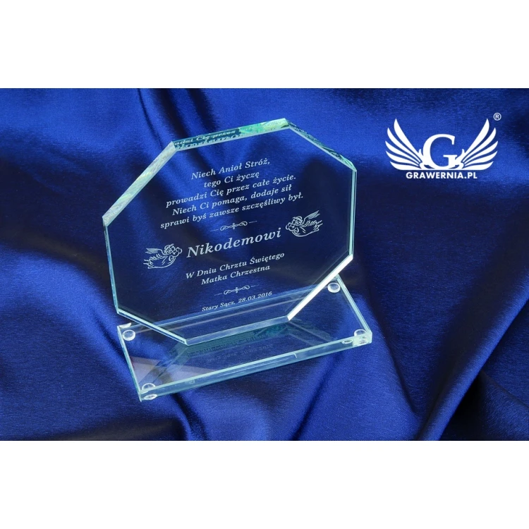 Glass Trophy - Merida Baptism Souvenir