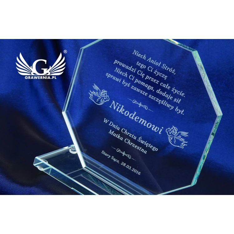 Glass Trophy - Merida Baptism Souvenir