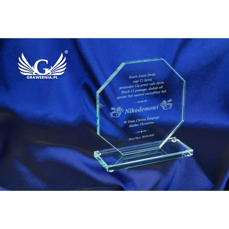 Glass Trophy - Merida Baptism Souvenir