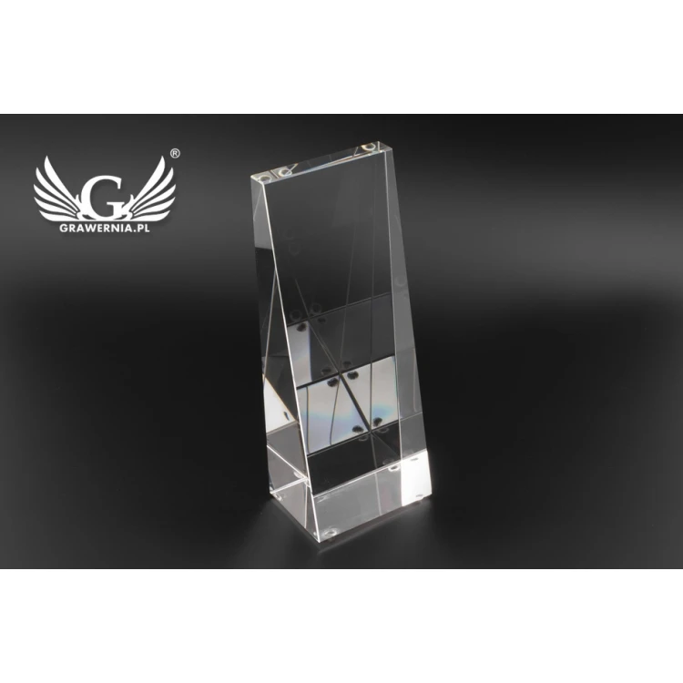 Glass Trophy in PERLA Case - First Holy Communion Souvenir - TSZ056