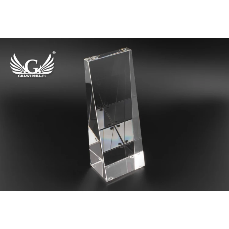 Glass Trophy in PERLA case - First Holy Communion Souvenir - TSZ058