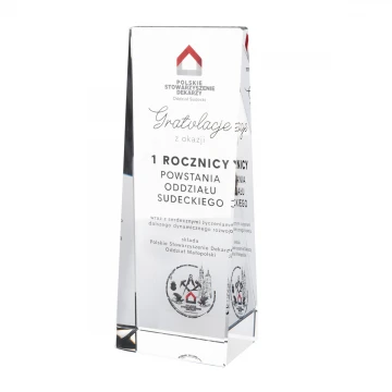 PERLA Glass Trophy with UV Print - TSZ120