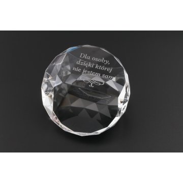 Glass Trophy - Crystal Button