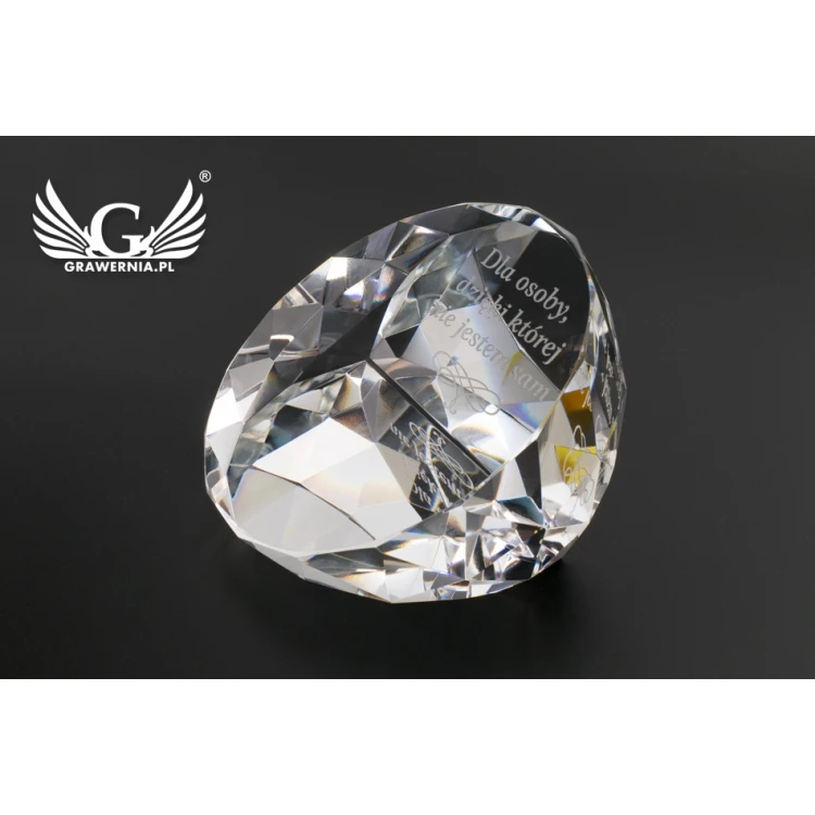 Glass Trophy - Crystal Button