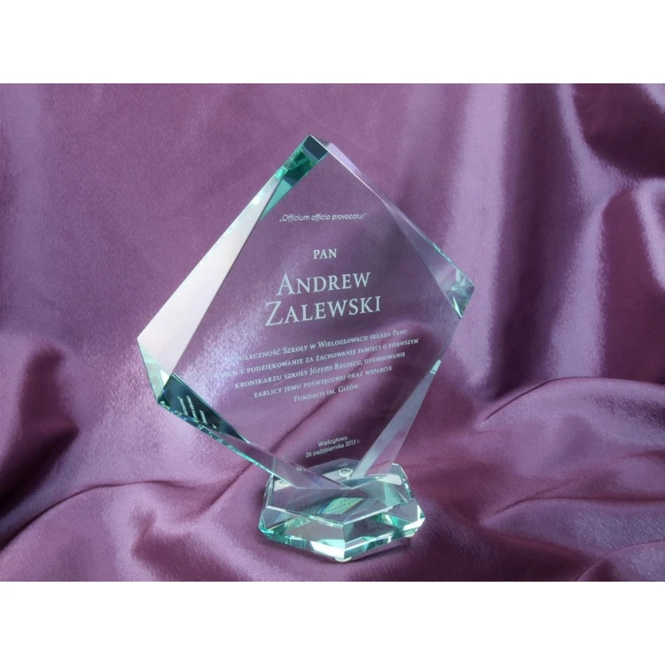 Glass Trophy in Case - QUARTET BIG
