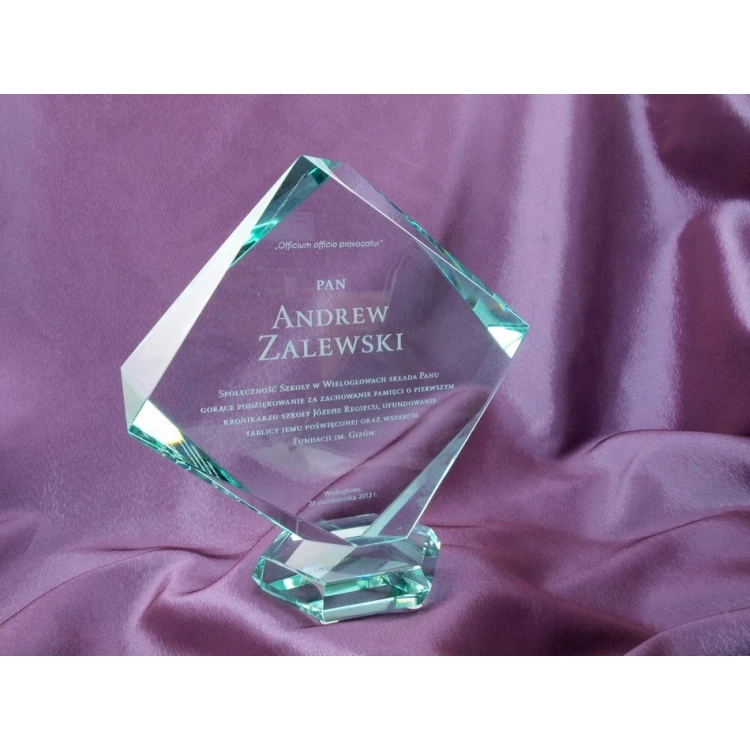 Glass Trophy in Case - QUARTET BIG