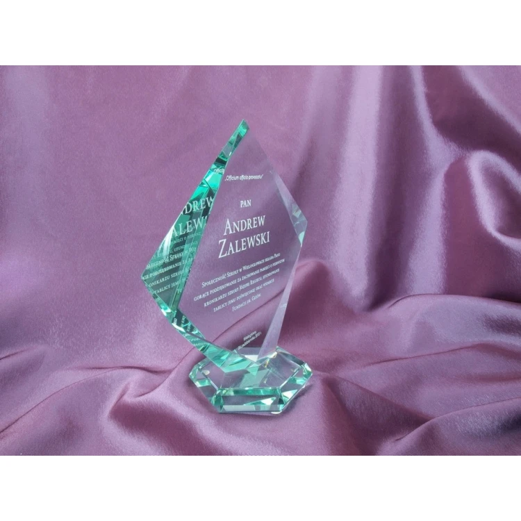 Glass Trophy in Case - QUARTET BIG