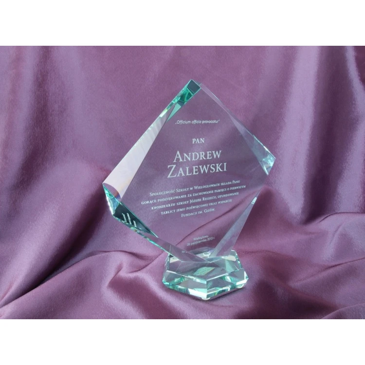 Glass Trophy in Case - QUARTET BIG
