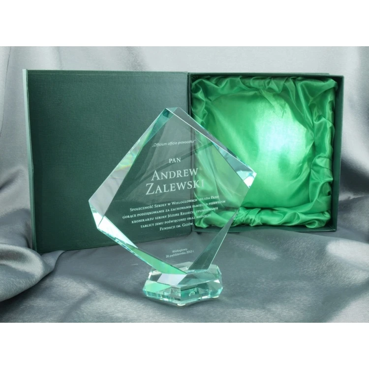 Glass Trophy in Case - QUARTET BIG