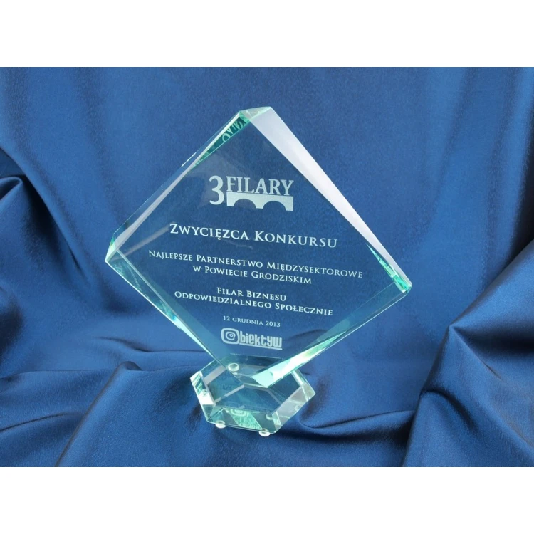 Glass Trophy in Case - QUARTET BIG