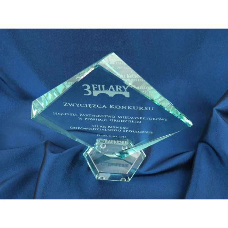 Glass Trophy in Case - QUARTET BIG