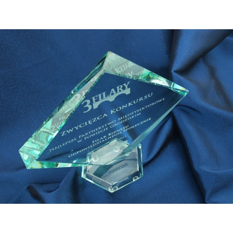 Glass Trophy in Case - QUARTET BIG