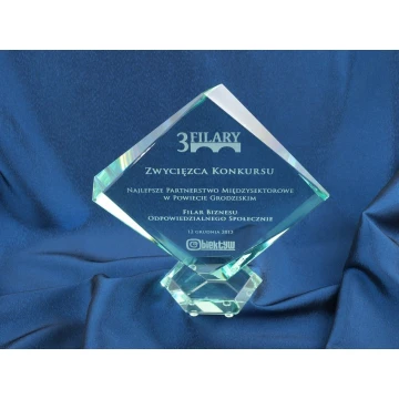 Glass Trophy in Case - QUARTET BIG