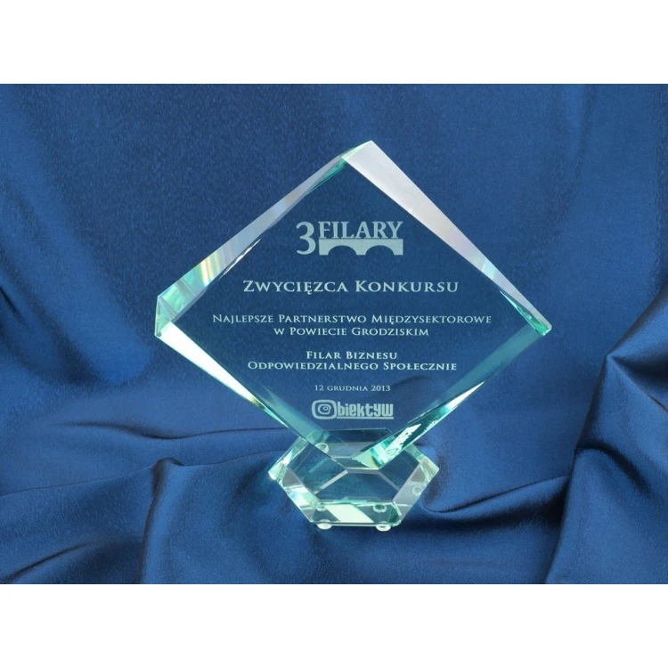 Glass Trophy in Case - QUARTET BIG