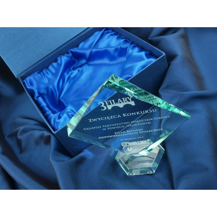 Glass Trophy in Case - QUARTET BIG