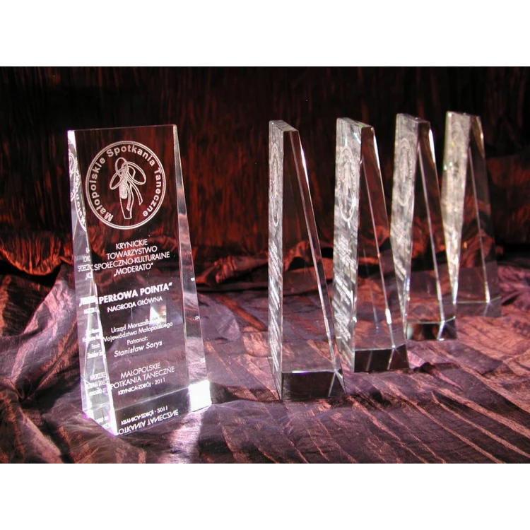 Glass Trophy in Case - PERLA