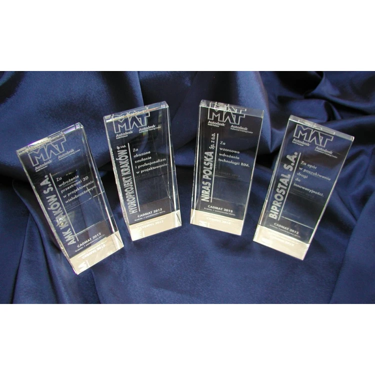 Glass Trophy in Case - PERLA