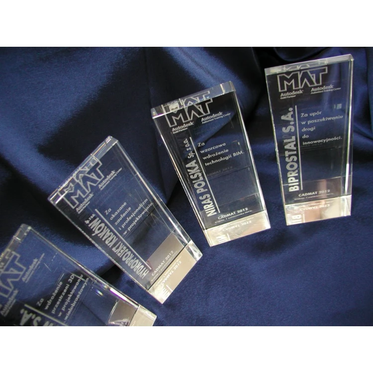 Glass Trophy in Case - PERLA