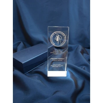 Glass Trophy in Case - PERLA