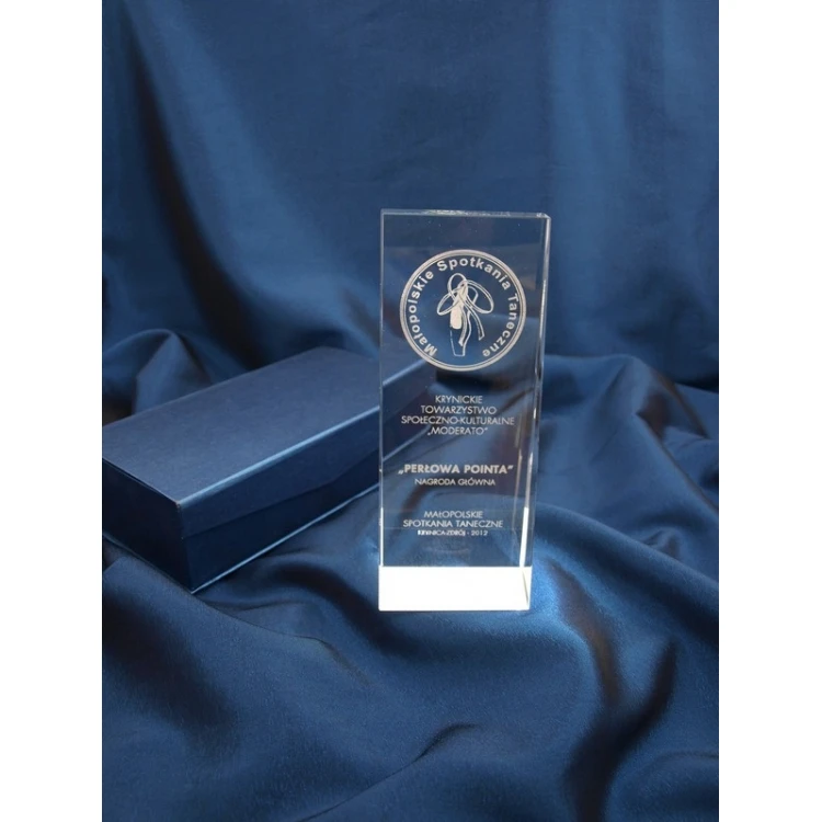Glass Trophy in Case - PERLA