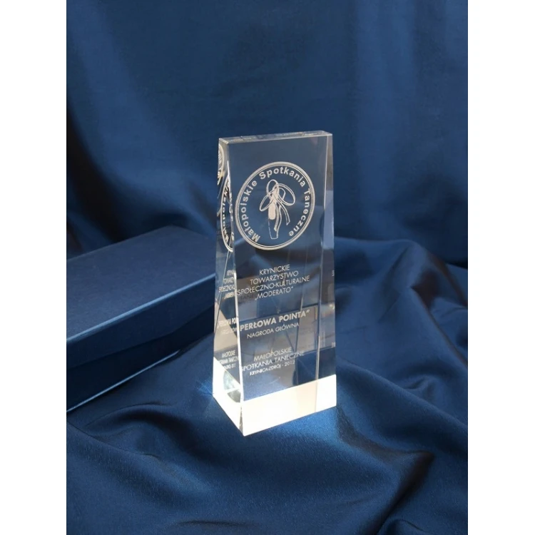 Glass Trophy in Case - PERLA