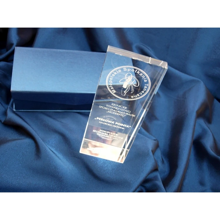 Glass Trophy in Case - PERLA