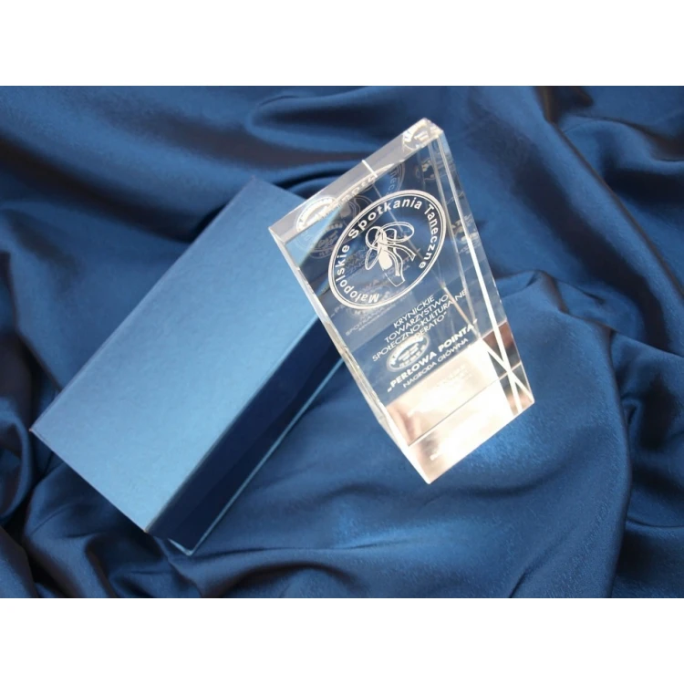 Glass Trophy in Case - PERLA