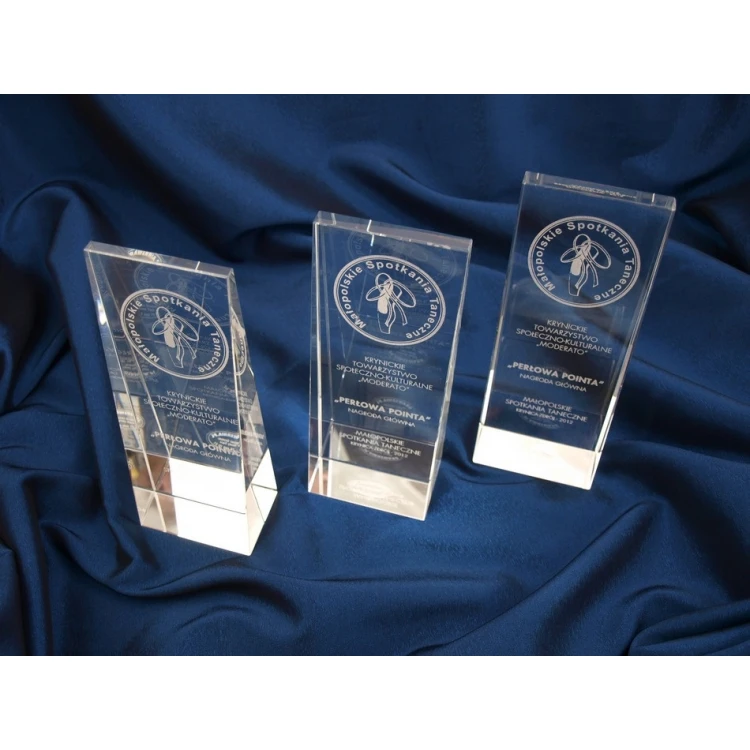 Glass Trophy in Case - PERLA