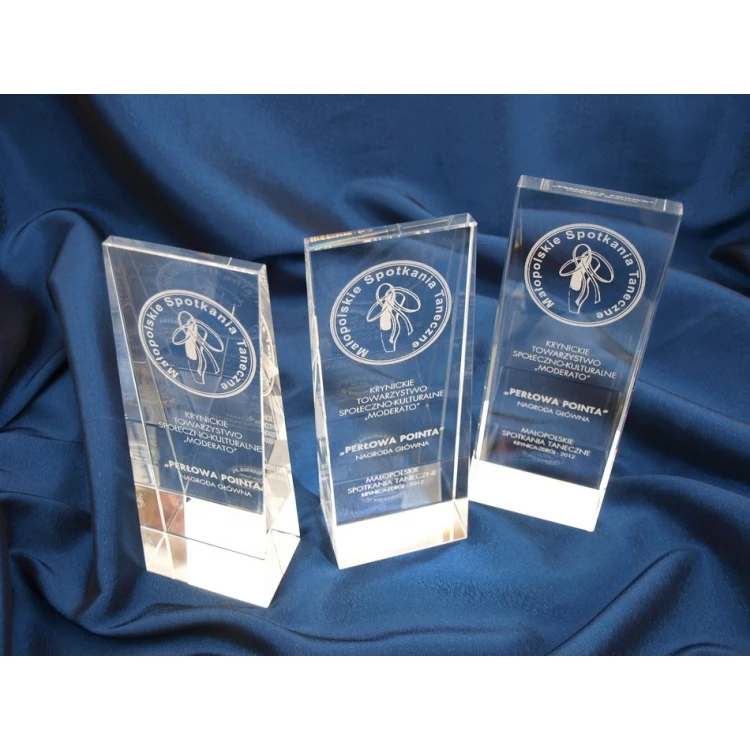 Glass Trophy in Case - PERLA