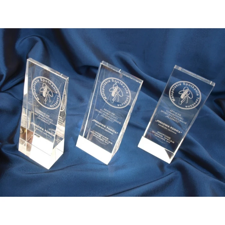 Glass Trophy in Case - PERLA