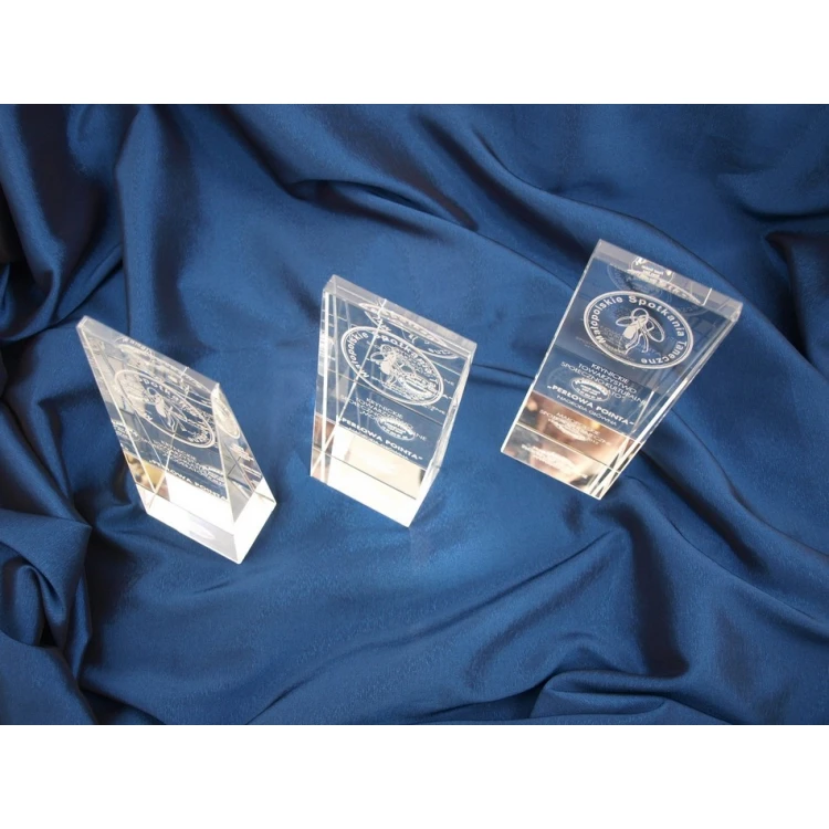 Glass Trophy in Case - PERLA