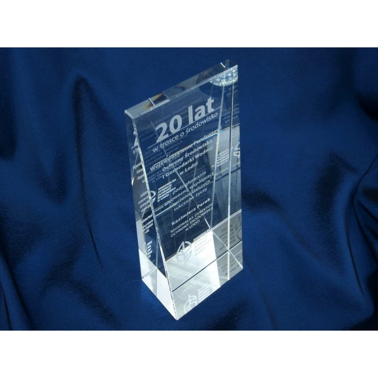 Glass Trophy in Case - PERLA
