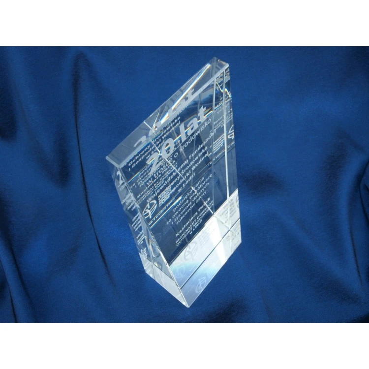 Glass Trophy in Case - PERLA