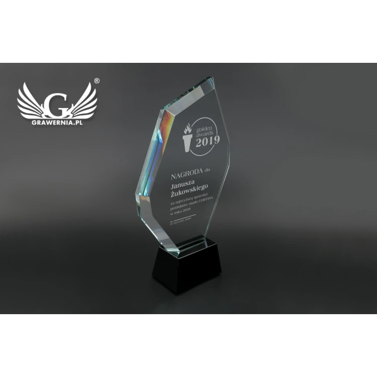 Glass Trophy in Case - Altea - TSZ106