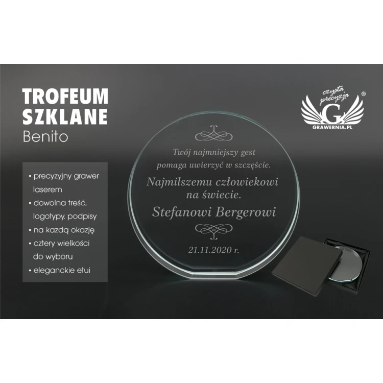 Glass Trophy in Case - Benito - TSZ100