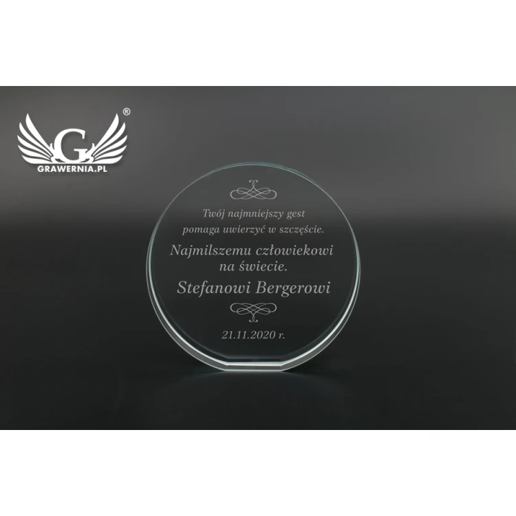 Glass Trophy in Case - Benito - TSZ100