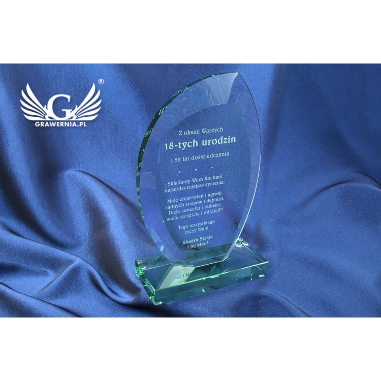 Glass Trophy in Case - INES
