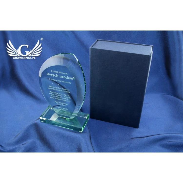 Glass Trophy in Case - INES