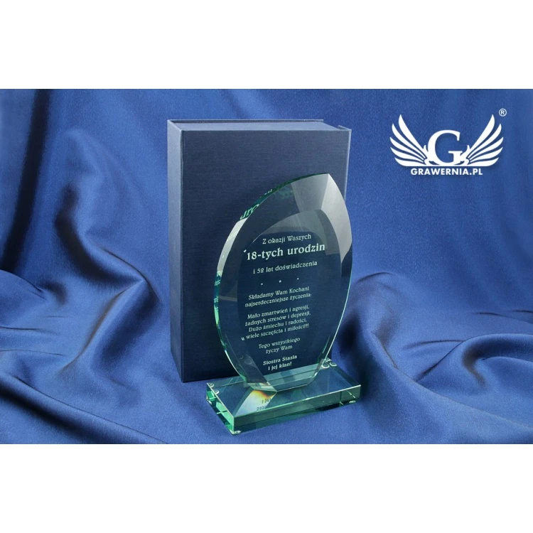 Glass Trophy in Case - INES