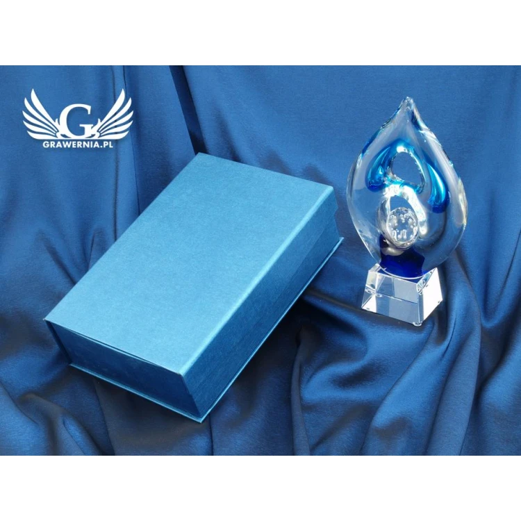 Glass Trophy in Case - LAGUNA