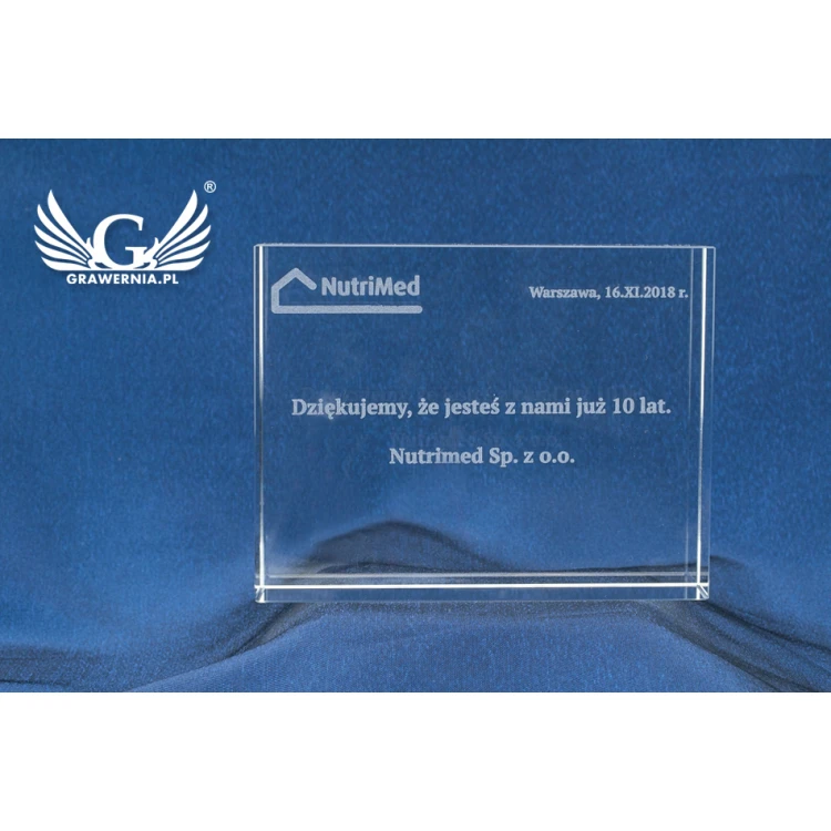 Glass Trophy in Case - LUCY