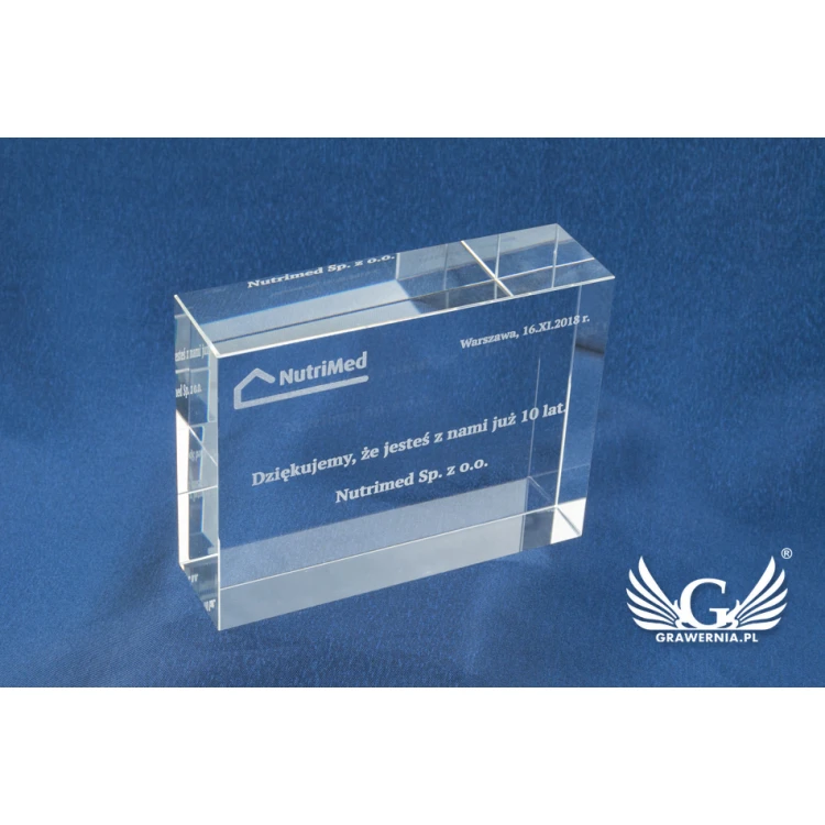 Glass Trophy in Case - LUCY