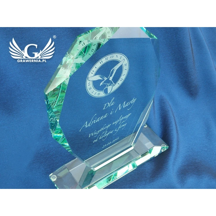 Glass Trophy in Case - MILO