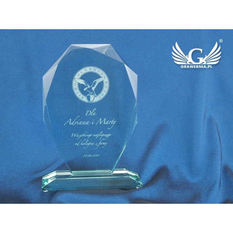 Glass Trophy in Case - MILO