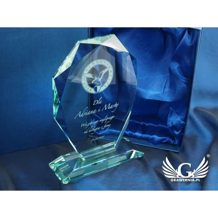 Glass Trophy in Case - MILO