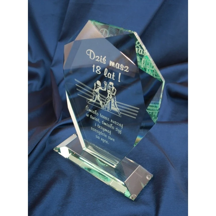 Glass Trophy in Case - MILO