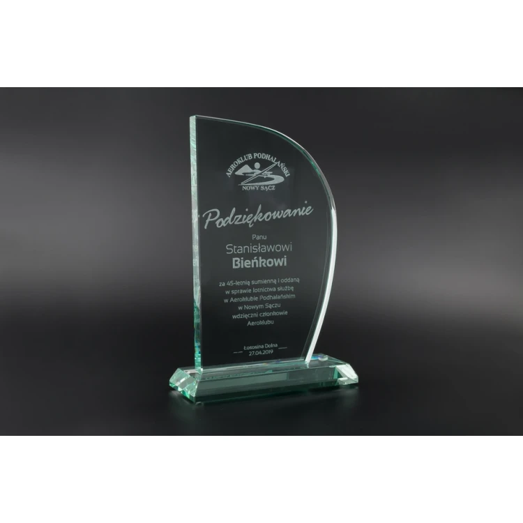 Glass Trophy in Case - Maxima