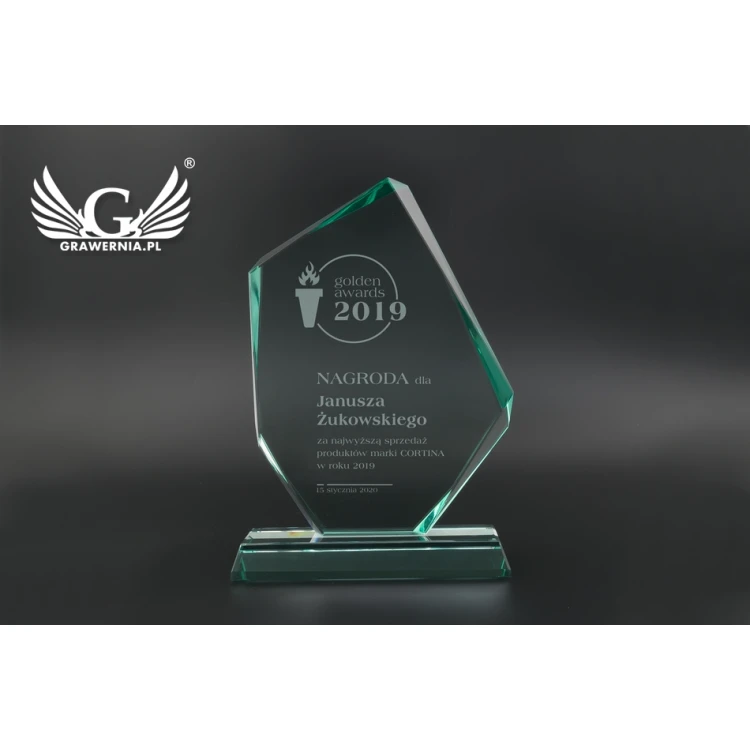 Glass Trophy in Case - OLIMP - TSZ098