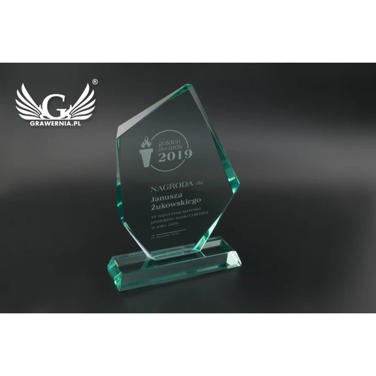 Glass Trophy in Case - OLIMP - TSZ098