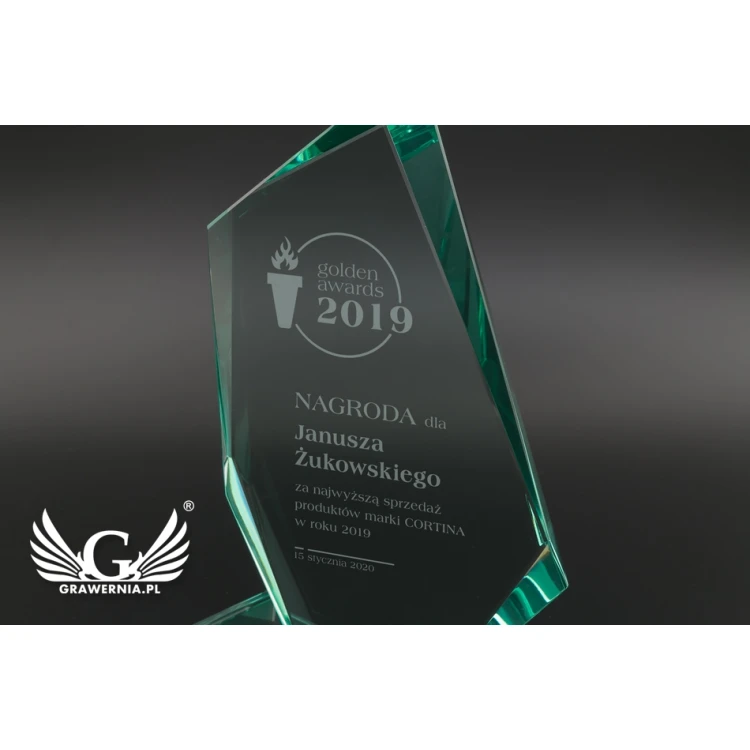 Glass Trophy in Case - OLIMP - TSZ098